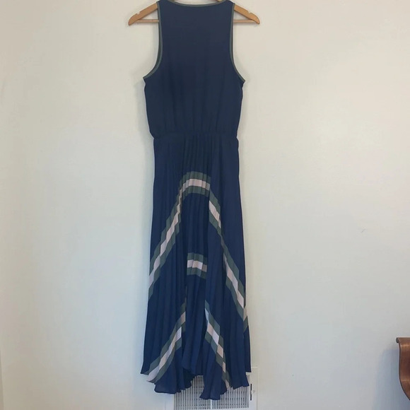 Parker Pleated Maxi Dress Tie-Dye Boho Resort Coastal Preppy Vacation Small - Picture 6 of 10
